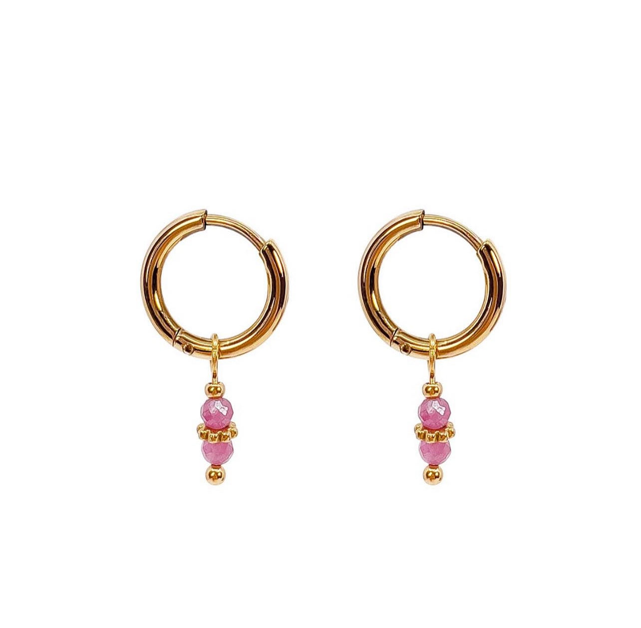 MALIA STEEL TINY EAR PINK