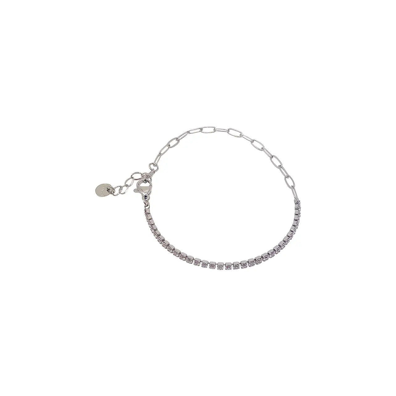 Singla Bracelet Clear Silver