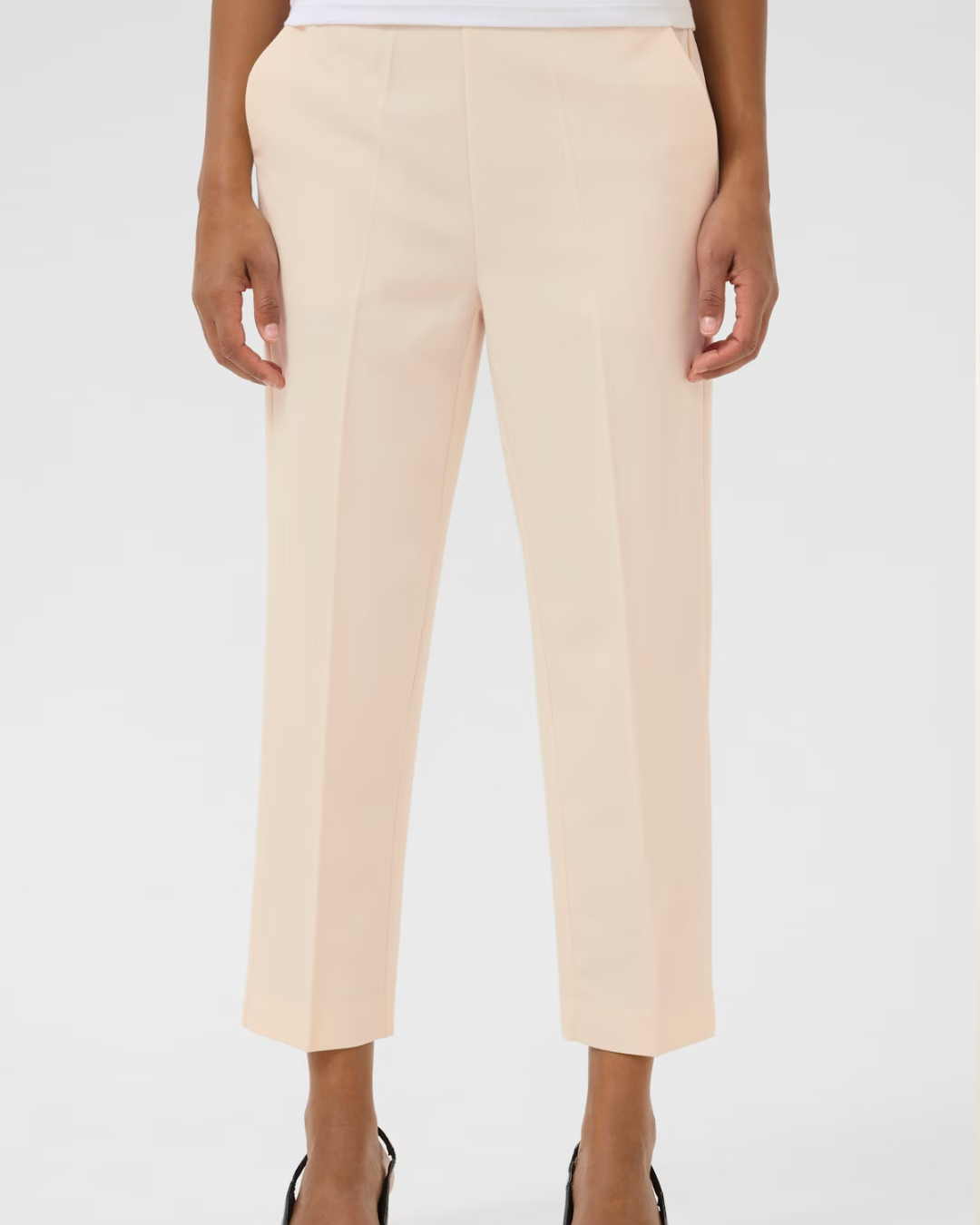 Kasakura Cropped Pants Antique White