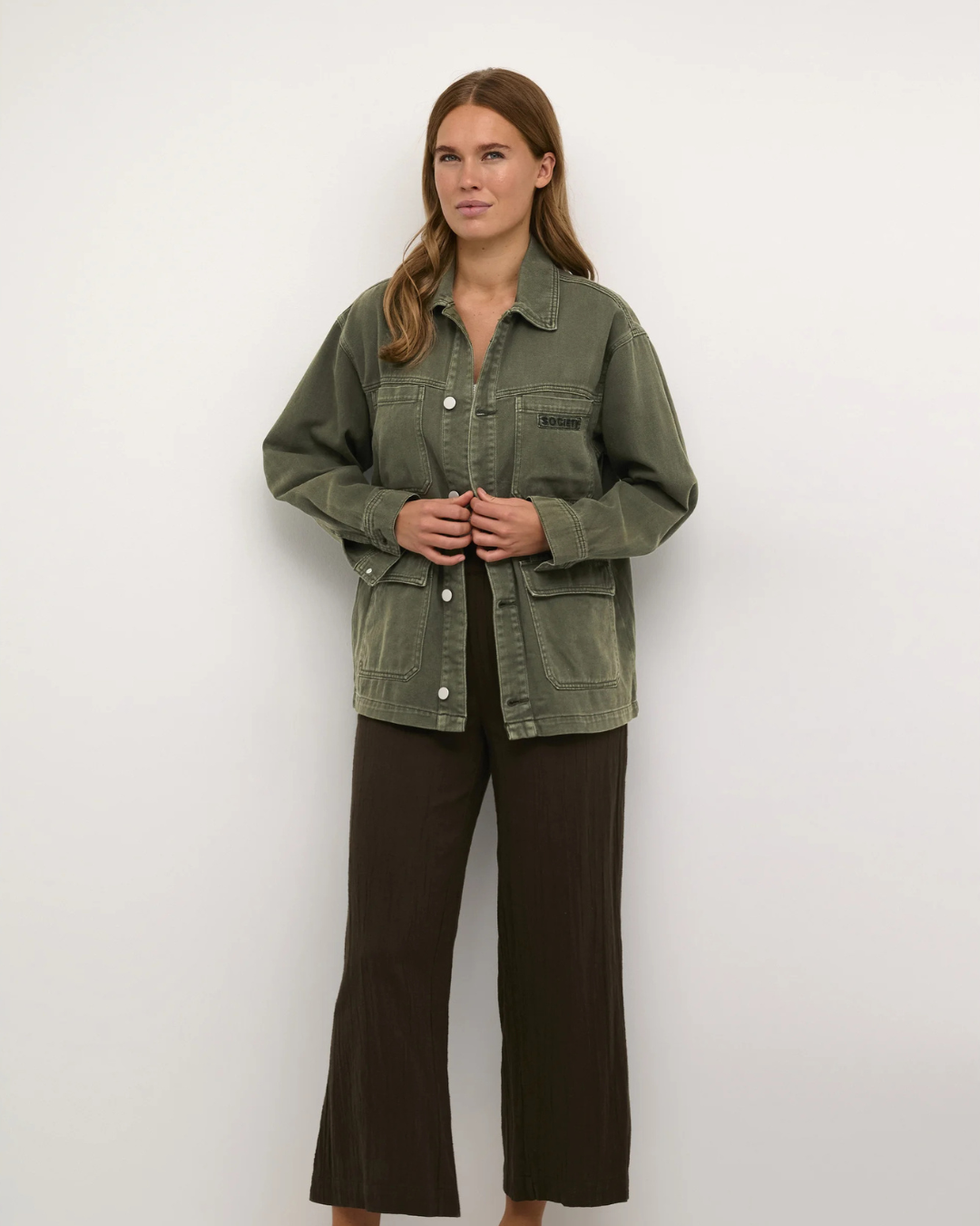 Kasisse Shirt Jacket Grape Leaf