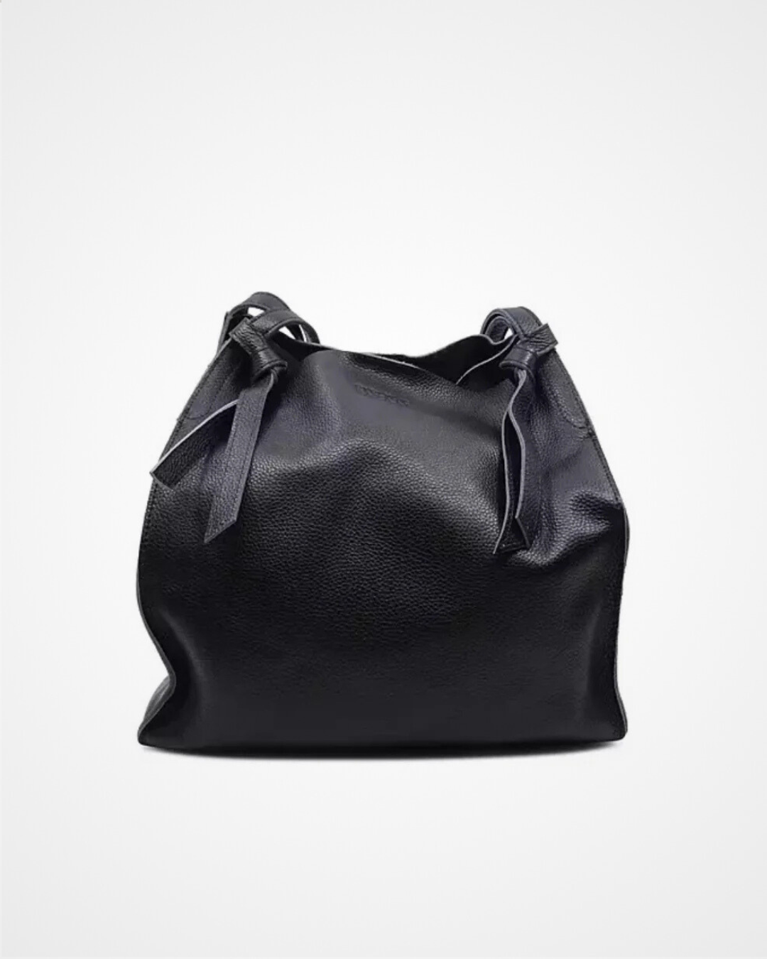 Questo Leather Bag Big Black