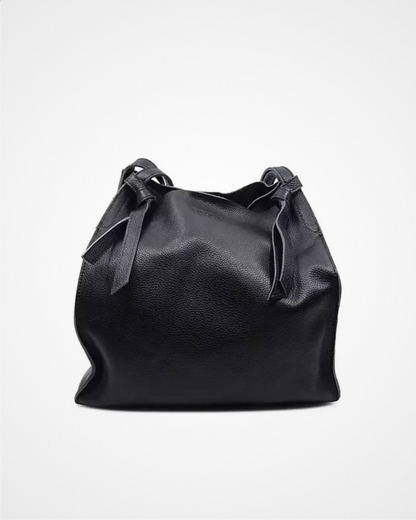 Questo Leather Bag Big Black