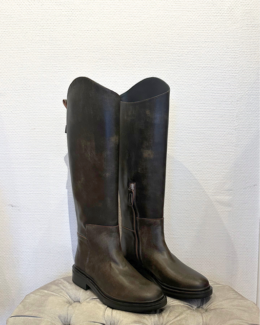Knee High Boots Taupe