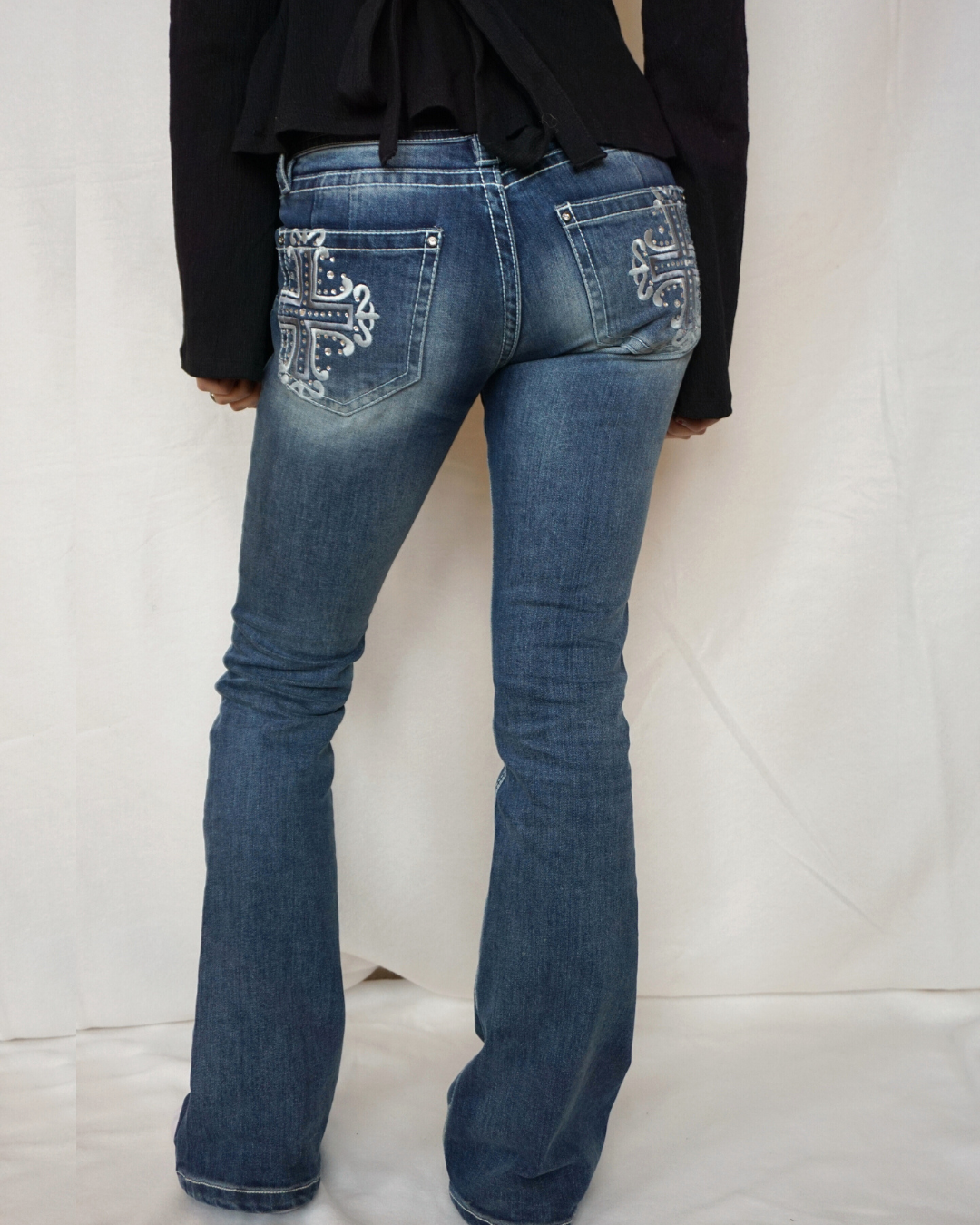 Blue cross bootcut jeans