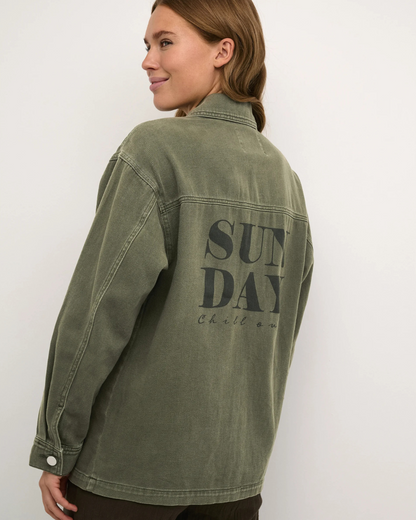 Kasisse Shirt Jacket Grape Leaf