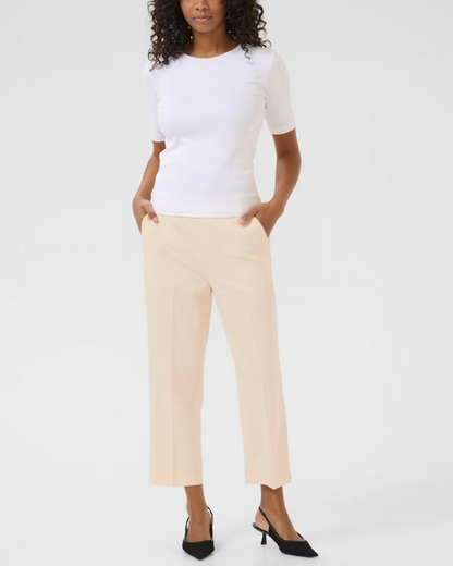 Kasakura Cropped Pants Antique White